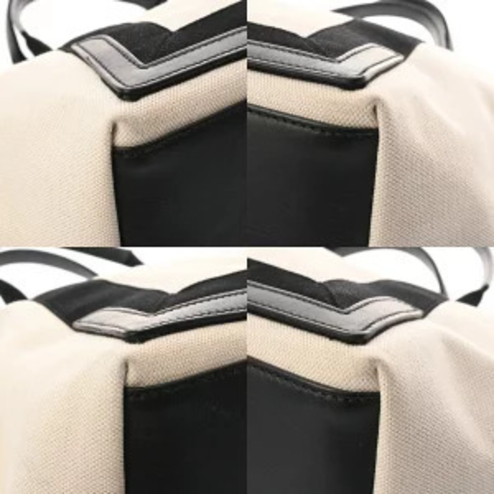 Balenciaga Navy Blue Cabas White Black Canvas Leather Handbag - Picture 7 of 9